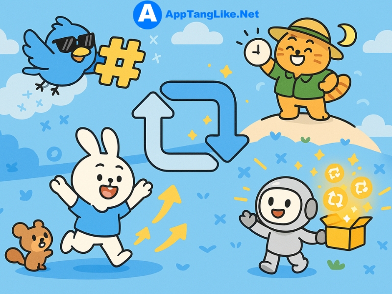 tăng retweet x tự nhiên