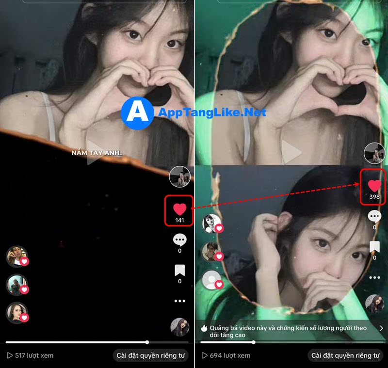 Tăng tim tiktok NHANH CHÓNG