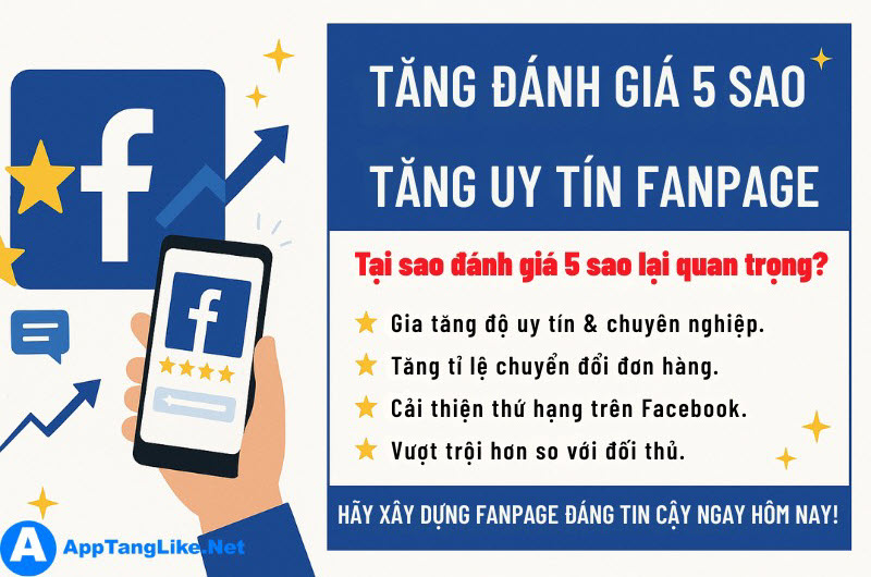 Lợi ích từ việc tăng đánh giá 5 sao Fanpage