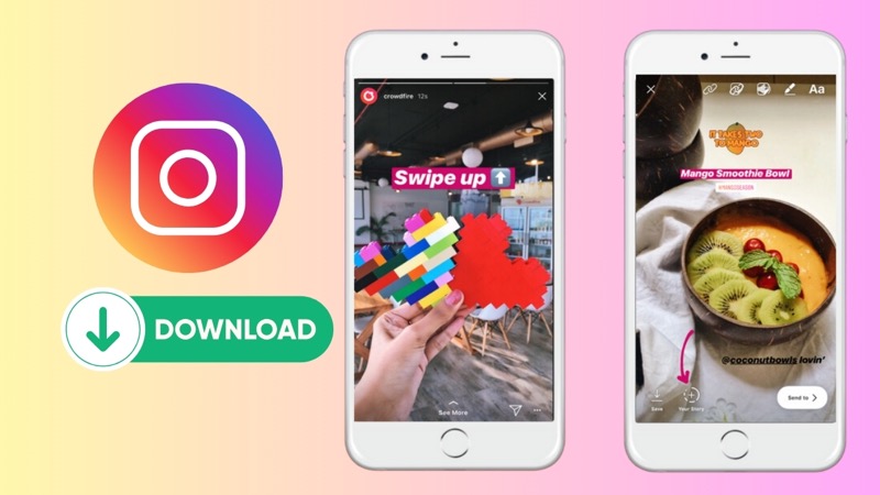 Lưu story instagram trên Android