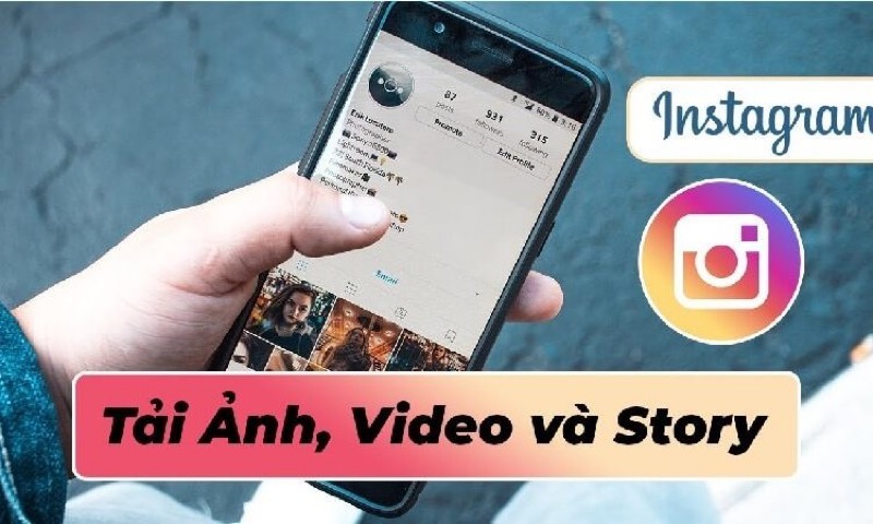 Lưu Story trên Instagram về máy