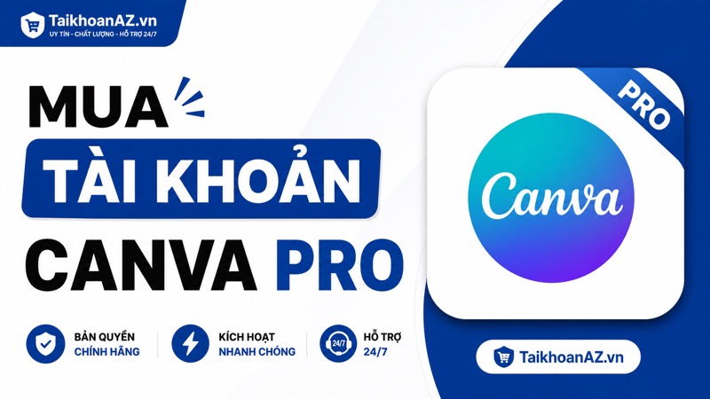 Cách Mua Tài Khoản Canva Pro Giá Rẻ Tại TaikhoanAZ